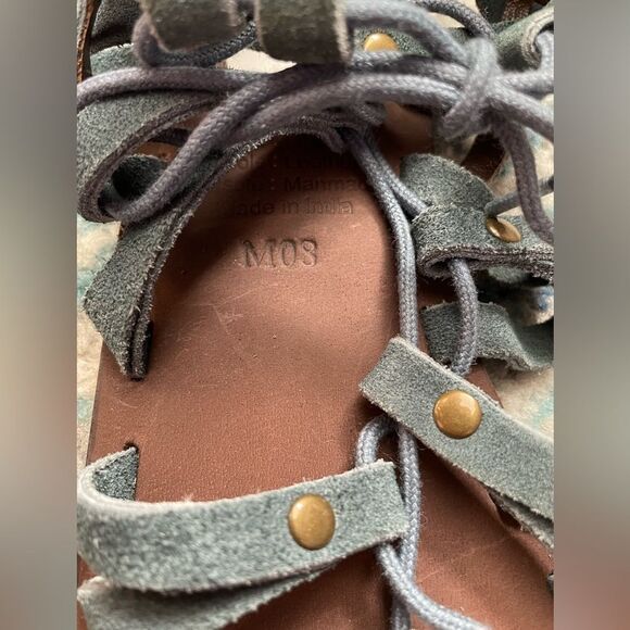 NWT Rebels Jonah Suede Gladiator Sandal in Blue 8 - Picture 8 of 10